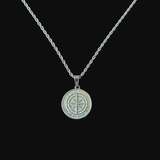 Compass Pendant (Silver)